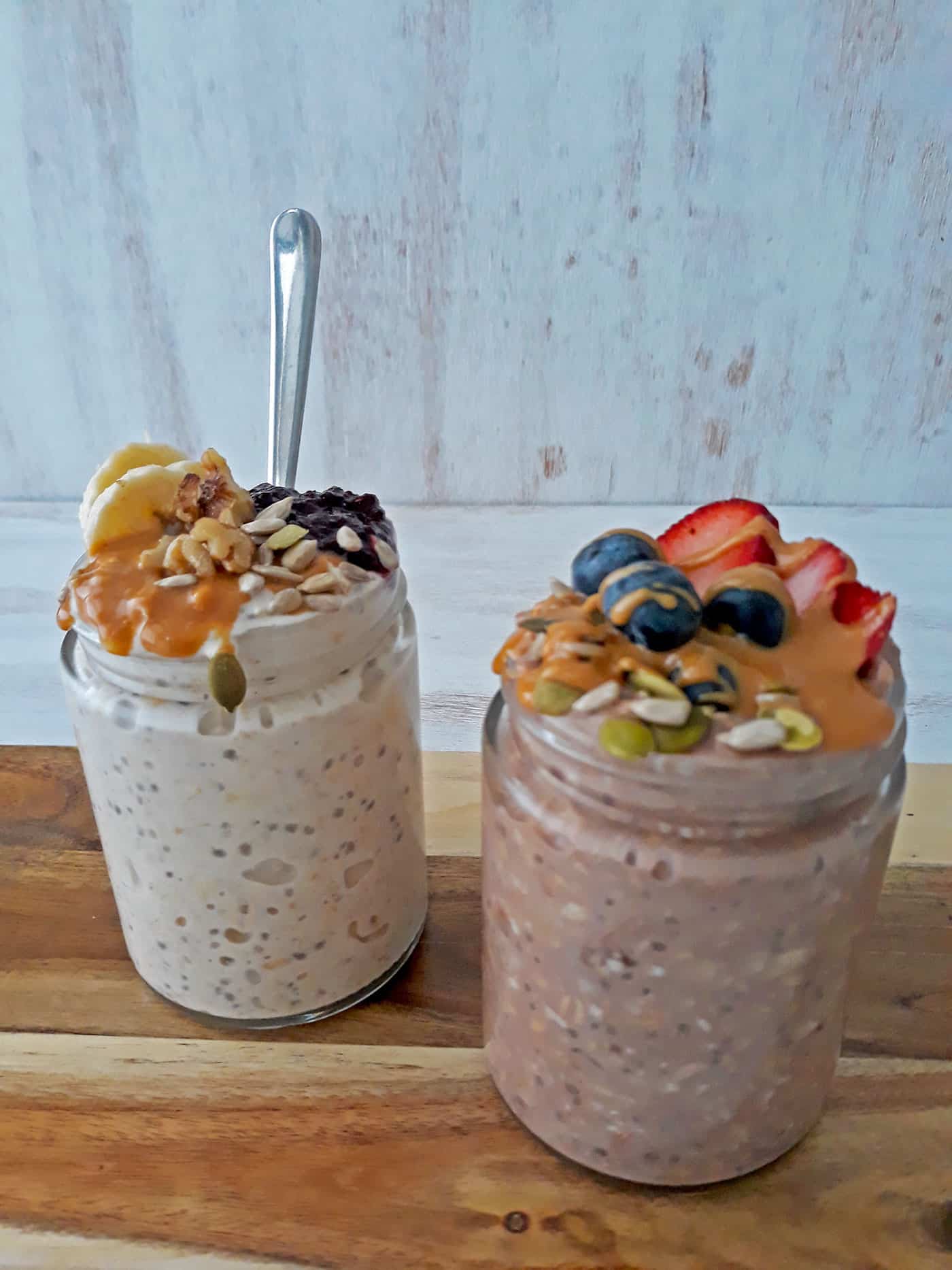 Overnight oats listas para comer