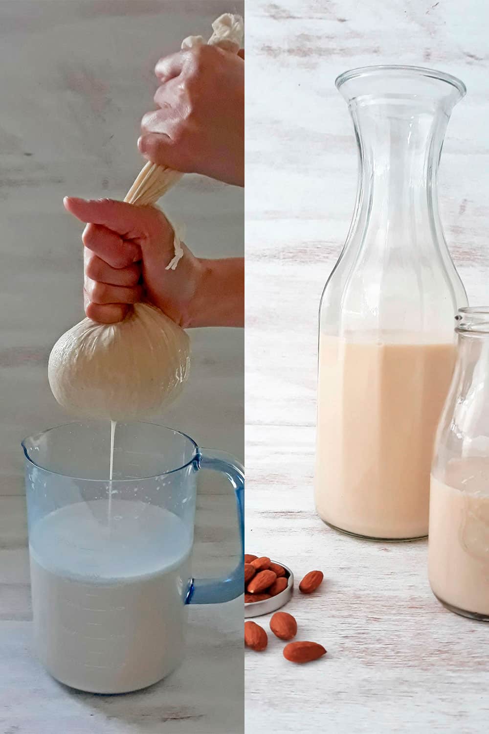 como preparar leche de almendras casera