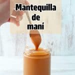 mantequilla de mani en un frasco de vidrio