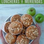 muffins de manzana servidos en un bol