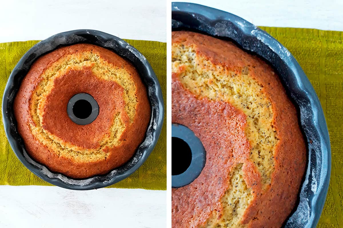 torta de nanja en molde bundt 