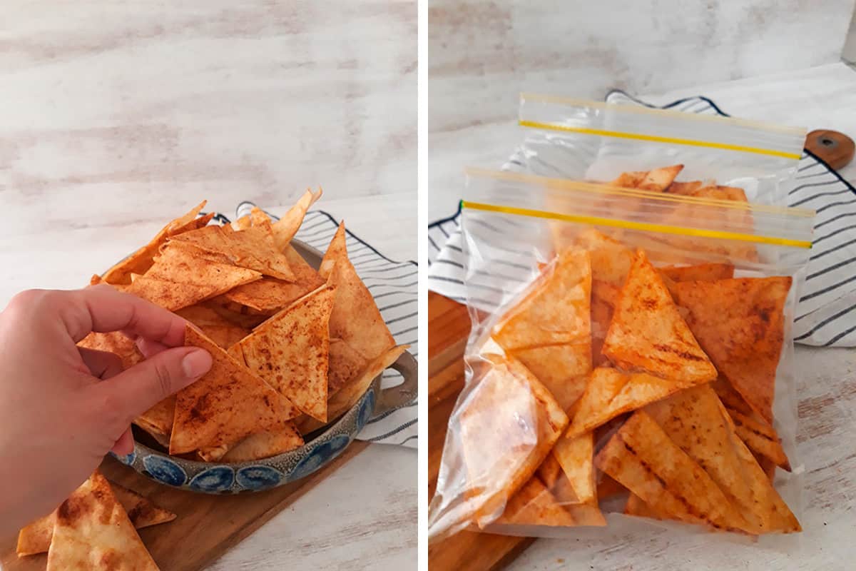 Cómo hacer chips de pita caseros - Natta home taste