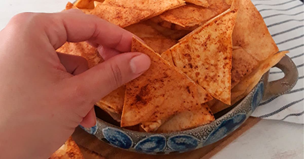 Cómo hacer chips de pita caseros Natta home taste