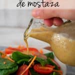 ensalada con vinagreta de mostaza