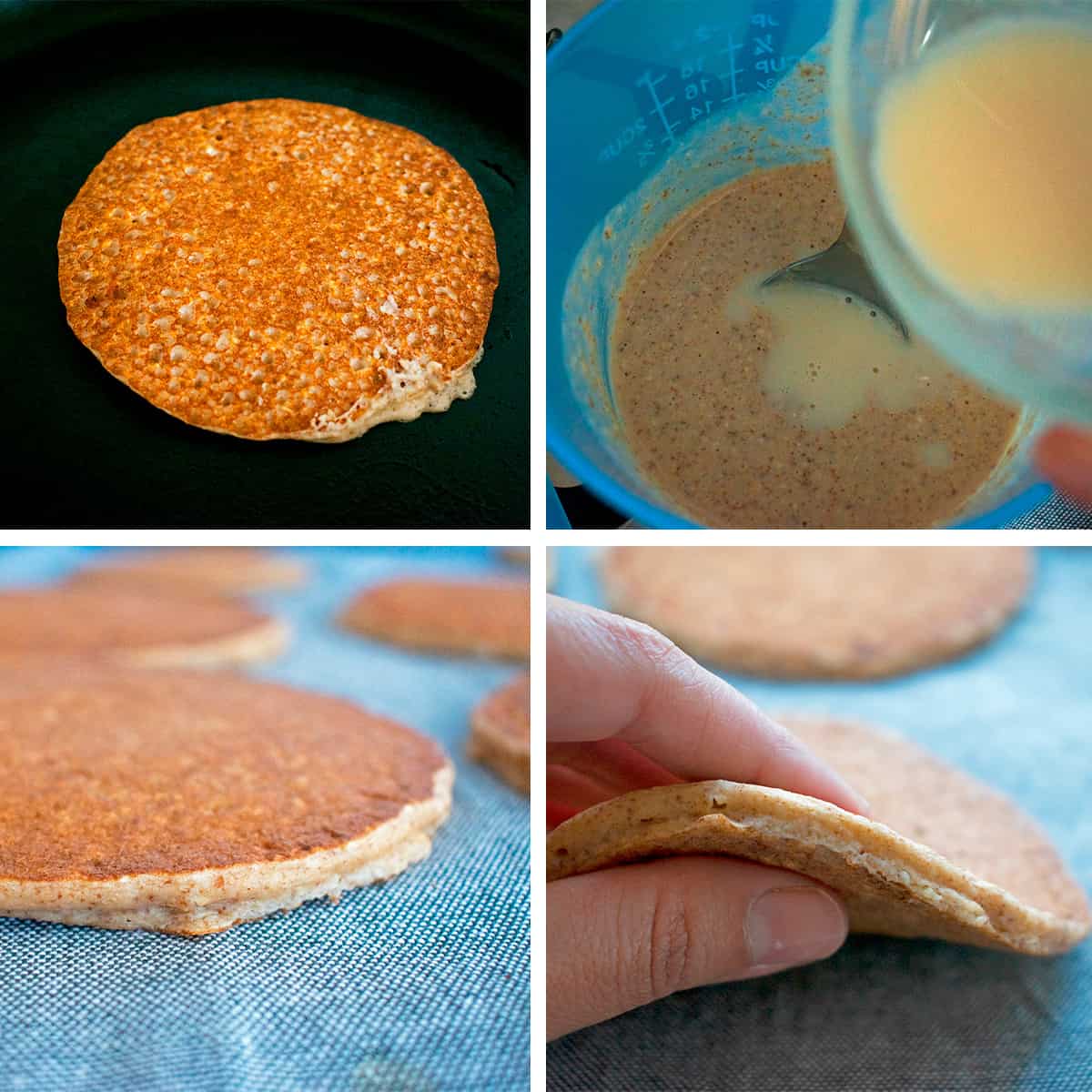 como preparar panqueques saludables de avena paso a paso