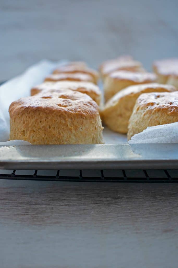 deliciosa receta clásica de scones acabados de salir del horno