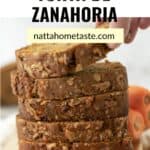 Porciones de torta de zanahoria y nueces