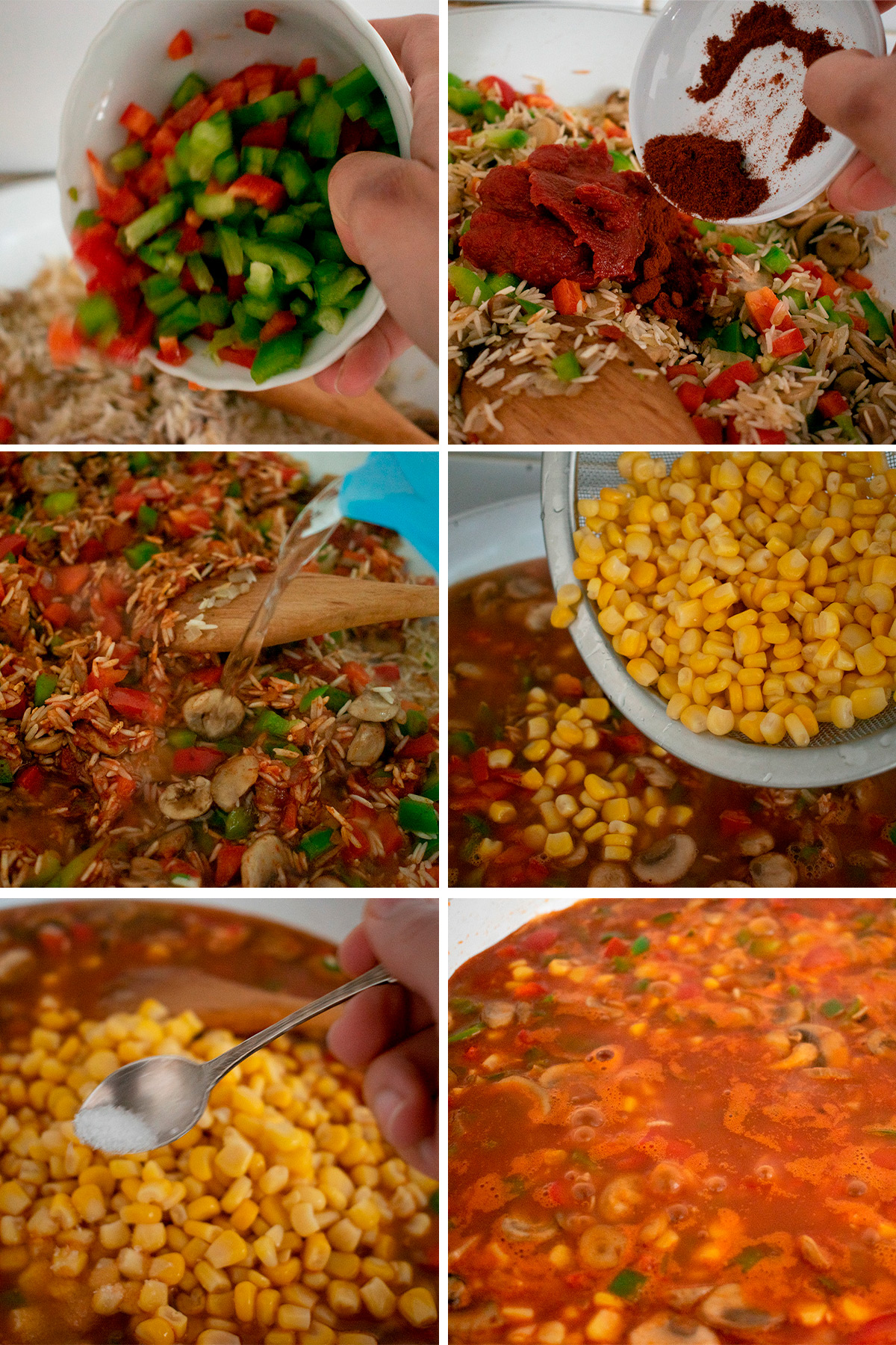 receta de arroz pilaf con verduras con fotos paso a paso