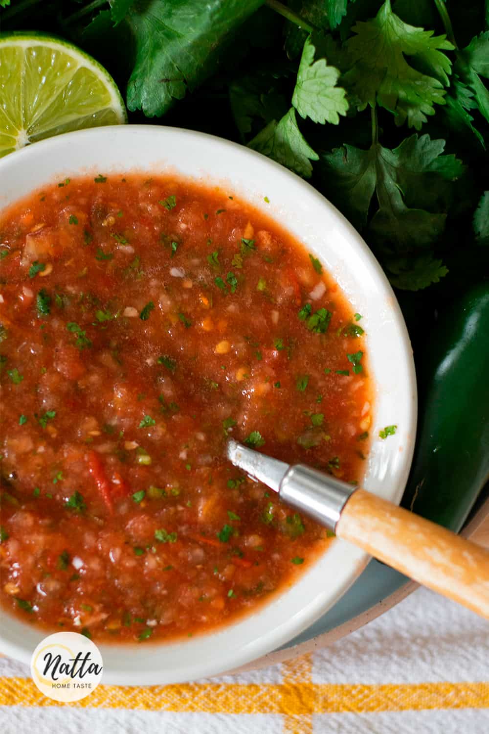 Receta de salsa fresca estilo restaurante Natta home taste