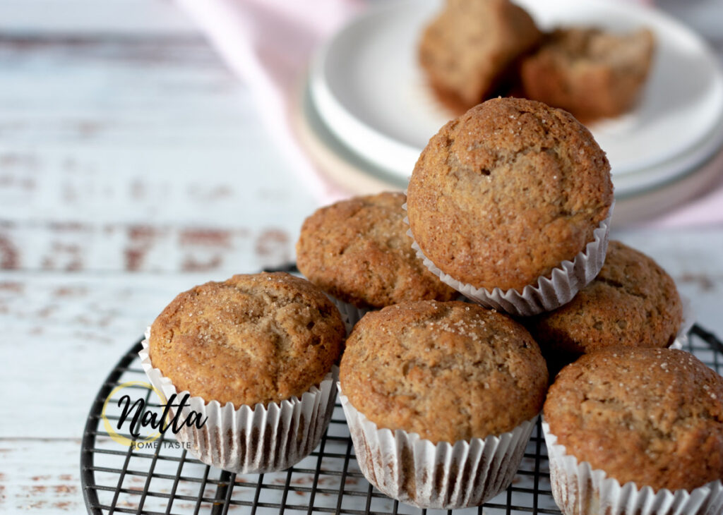 Muffins de plátano súper esponjosos Natta home taste