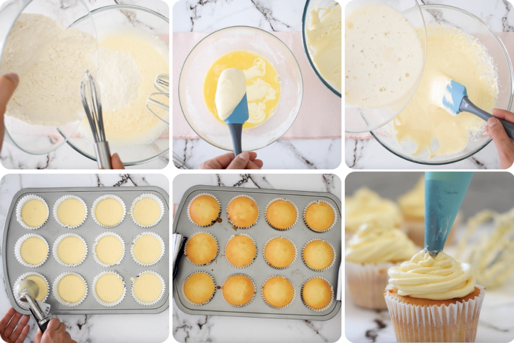 Cupcakes de vainilla esponjosos Natta home taste