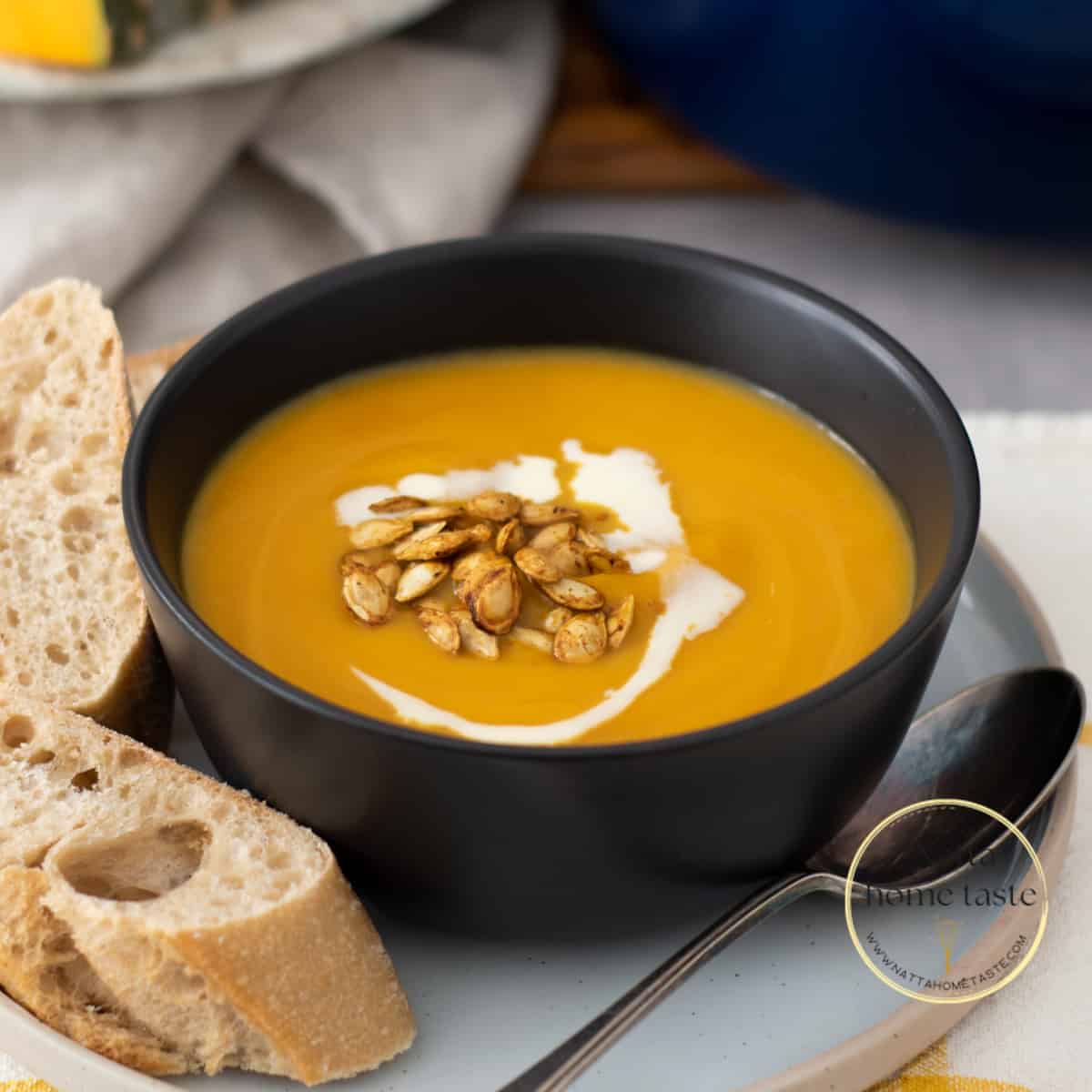 Sopa de calabaza cremosa
