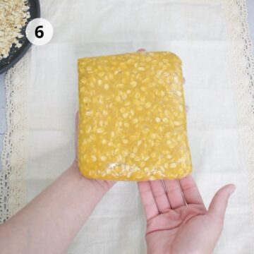 Masa de galletas de avena envueltas en plastico 