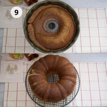 pan de jengibre acabado de salir del horno
