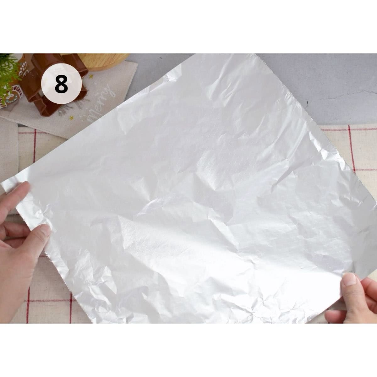 hoja de papel de aluminio